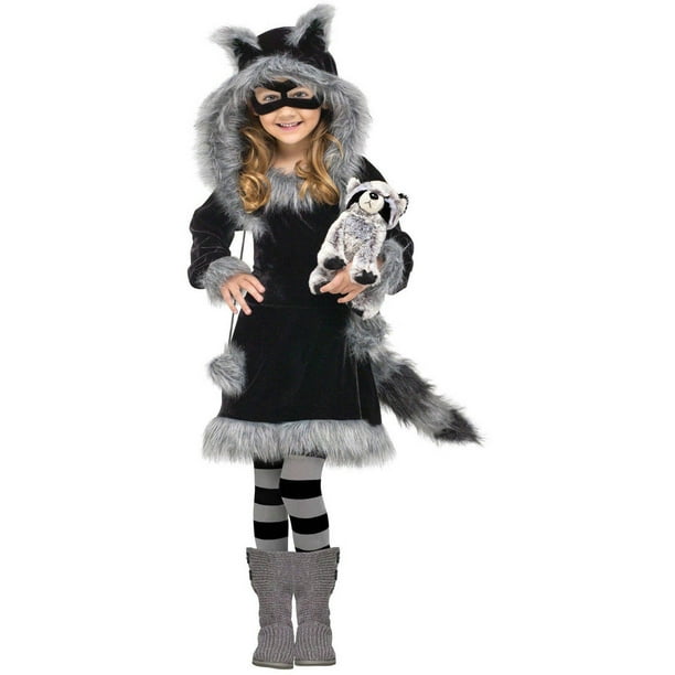 Fun World Sweet Raccoon Teen Costume Junior 0//9 Multi